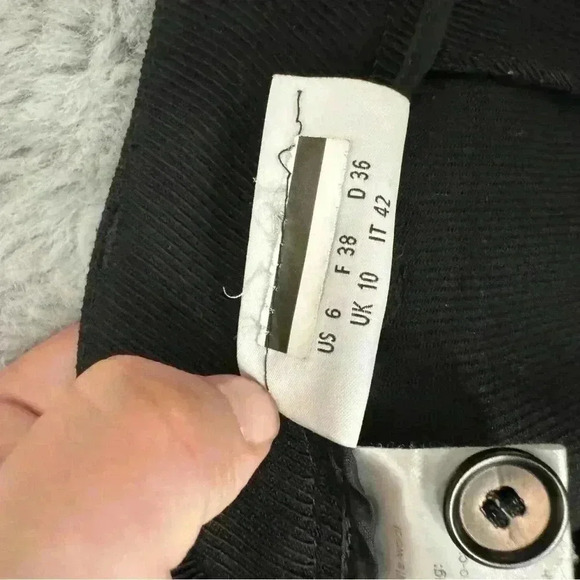 Akris Punto Black Wool Wide Leg Trousers Pants Size 6 IT 42 Minimalist Office - Picture 7 of 13